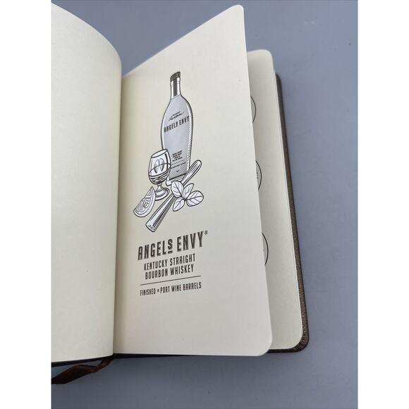 Owners Stock /ANGELS ENVY Whiskey Bourbon Tasting Bartender Bronze Notebook - Picture 3 of 10